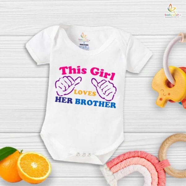 Babywish Rakshabandhan Romper Brother Sister Matching dress Rakshabandhan gift for Rakhi