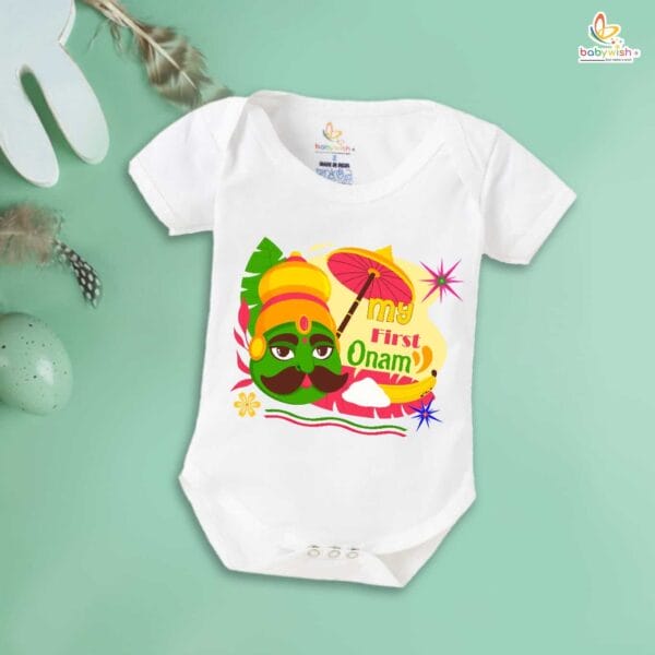 Babywish Onam Romper Brother Sister Matching dress for ONAM