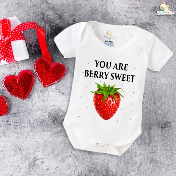 My First Valentine’s Day Romper | "We Just Click" Baby Bodysuit – Babywish - Image 5