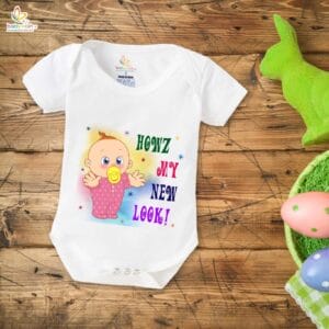 Newborn mundan ceremony clothes Bodysuit romper for Unisex Onesies Infant Half Sleeve | HOWZ MY NEW LOOK |