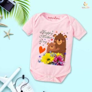 Mothers Day Special Baby Outfit Half Sleeve Unisex Romper Onesies for Newborn baby