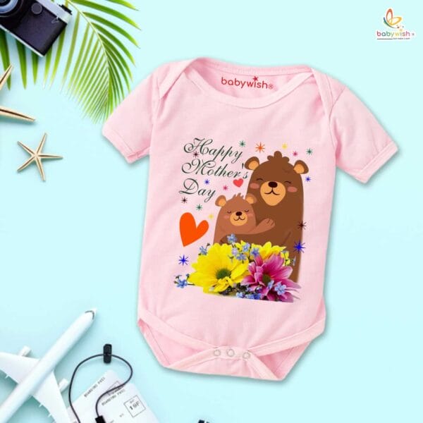 Mothers Day Special Baby Outfit Half Sleeve Unisex Romper Onesies for Newborn baby