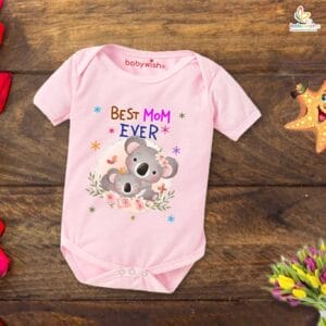 Mothers Day Special Baby Outfit Half Sleeve Unisex Romper Onesies for Newborn baby
