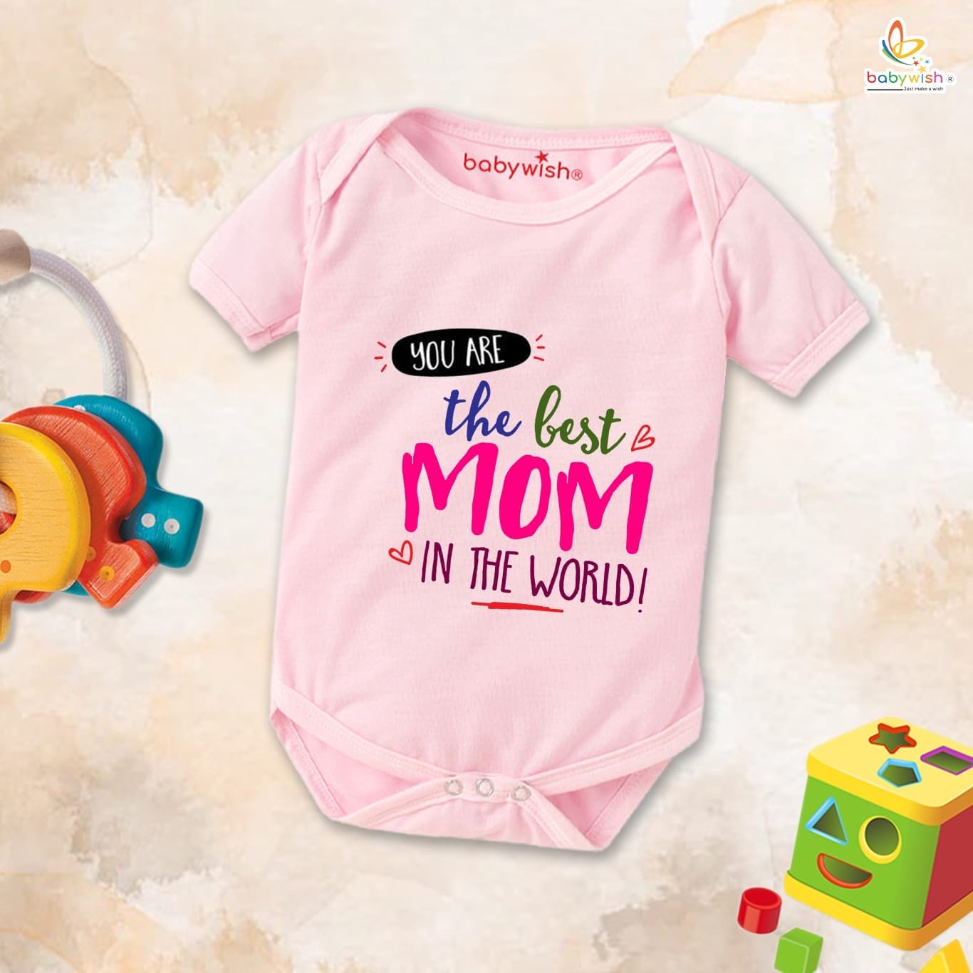Mothers Day Special Baby Outfit Half Sleeve Unisex Romper Onesies for Newborn baby