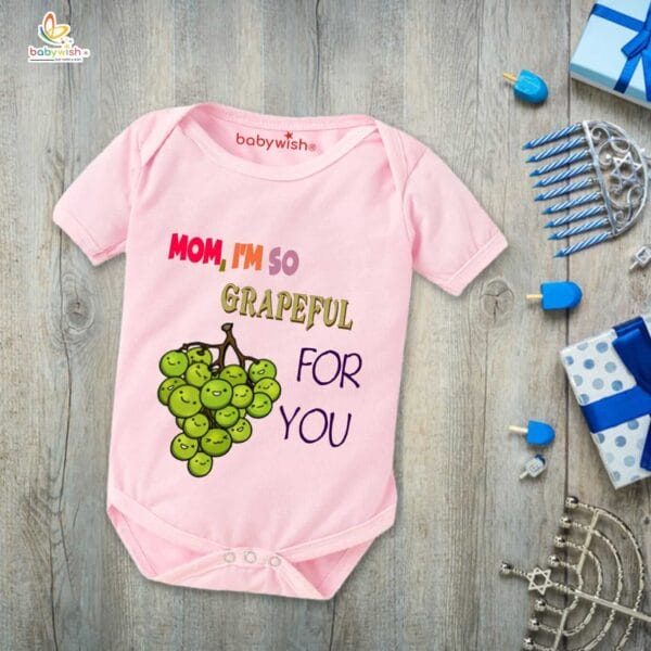 Mothers Day Special Baby Outfit Half Sleeve Unisex Romper Onesies for Newborn baby - Image 3