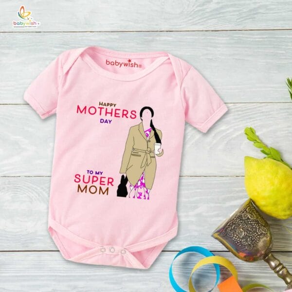 Mothers Day Special Baby Outfit Half Sleeve Unisex Romper Onesies for Newborn baby - Image 3