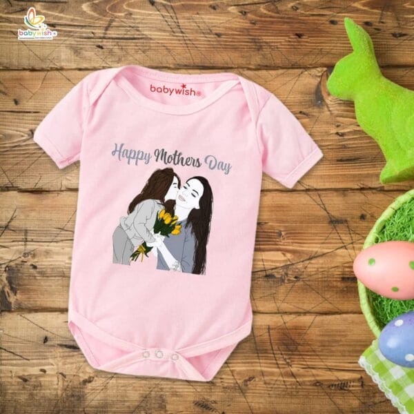 Mothers Day Special Baby Outfit Half Sleeve Unisex Romper Onesies for Newborn baby - Image 3