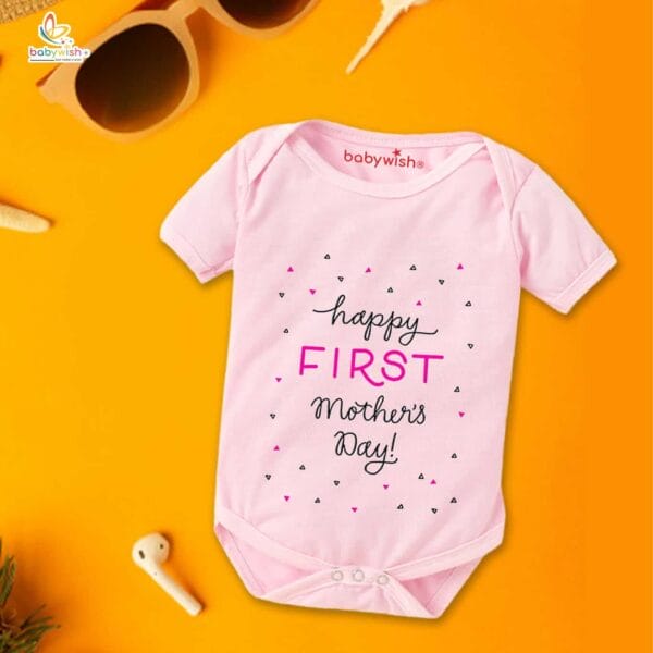 Mothers Day Special Baby Outfit Half Sleeve Unisex Romper Onesies for Newborn baby - Image 3