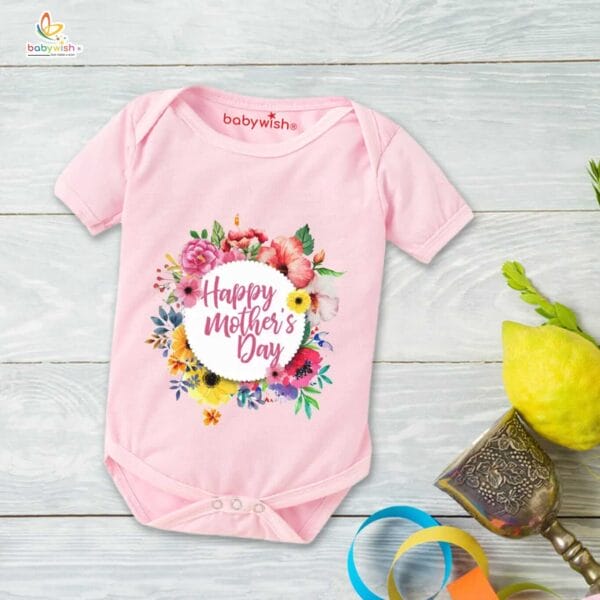 Mothers Day Special Baby Outfit Half Sleeve Unisex Romper Onesies for Newborn baby - Image 3