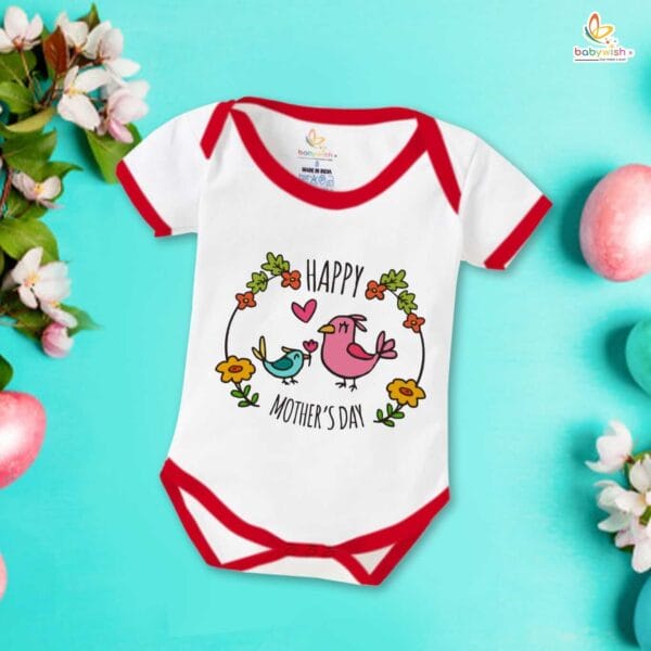 Mothers Day Special Baby Outfit Half Sleeve Unisex Romper Onesies for Newborn baby - Image 5