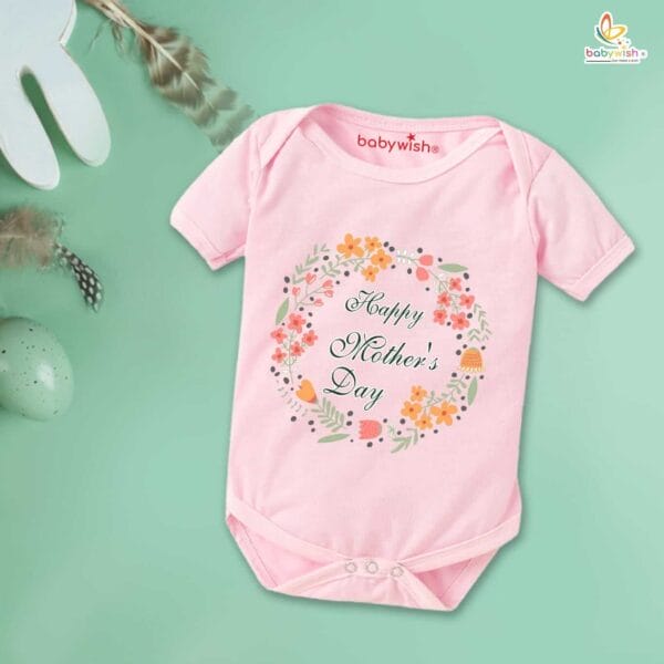 Mothers Day Special Baby Outfit Half Sleeve Unisex Romper Onesies for Newborn baby - Image 3