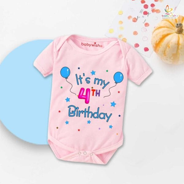Three month unisex baby romper half sleeve round neck onesie - Image 3