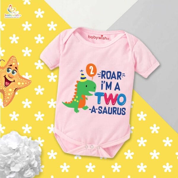 Two month unisex baby romper half sleeve round neck onesie - Image 4