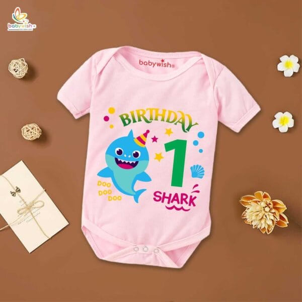 One month unisex baby romper half sleeve round neck onesie - Image 3