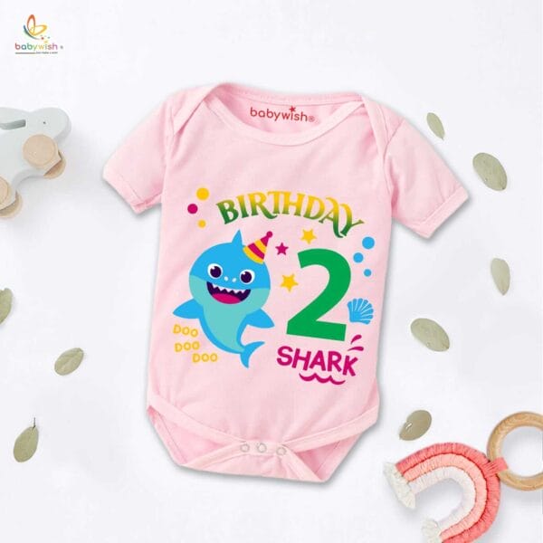 Two month unisex baby romper half sleeve round neck onesie - Image 3