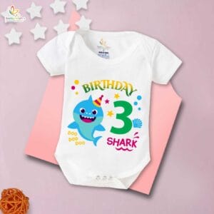 Three month unisex baby romper half sleeve round neck onesie