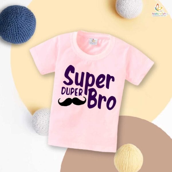 White Rakshabandhan T-Shirt for Brother Sister | Matching Rakhi Dress Gift for Siblings | Baby Outfit for Age 6-12 Months | Rakhi 2025 Celebration Set – Babywish
