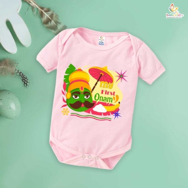 Babywish Onam Romper Brother Sister Matching dress for ONAM - Image 4
