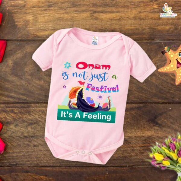 Babywish Onam Romper Brother Sister Matching dress for ONAM - Image 4