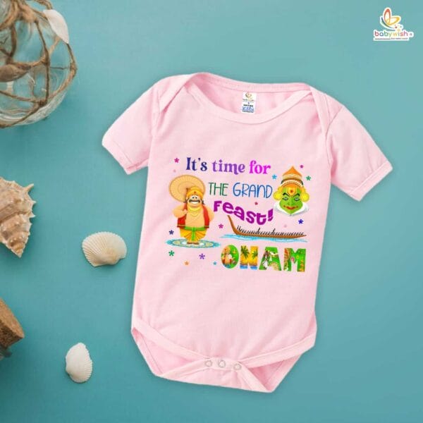 Babywish Onam Romper Brother Sister Matching dress for ONAM - Image 4