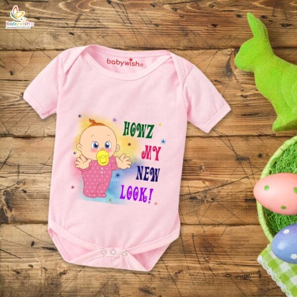 Newborn mundan ceremony clothes Bodysuit romper for Unisex Onesies Infant Half Sleeve | HOWZ MY NEW LOOK | - Image 3