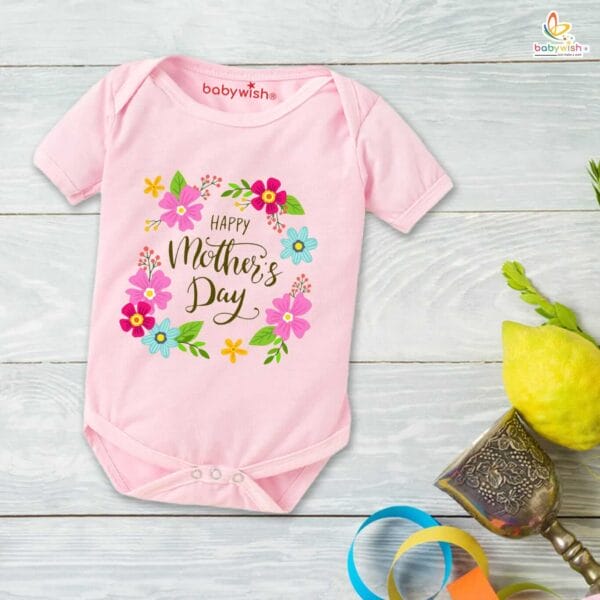 Mothers Day Special Baby Outfit Half Sleeve Unisex Romper Onesies for Newborn baby - Image 4