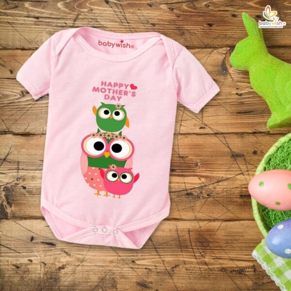 Mothers Day Special Baby Outfit Half Sleeve Unisex Romper Onesies for Newborn baby - Image 4