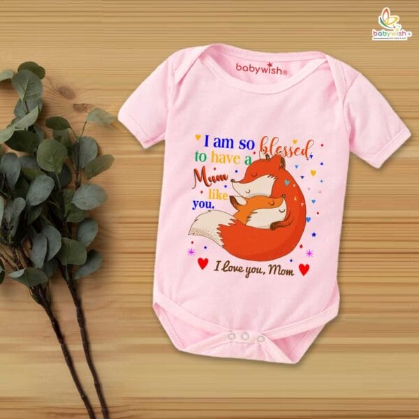 Mothers Day Special Baby Outfit Half Sleeve Unisex Romper Onesies for Newborn baby - Image 4