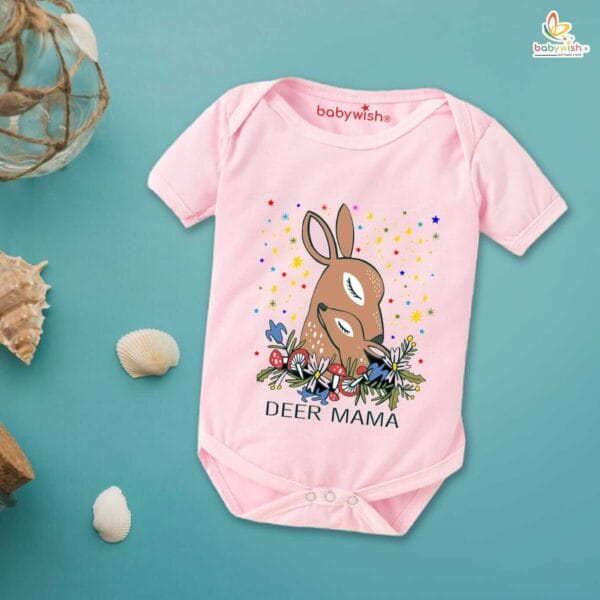 Mothers Day Special Baby Outfit Half Sleeve Unisex Romper Onesies for Newborn baby - Image 4