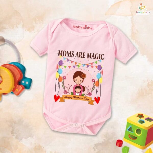 Mothers Day Special Baby Outfit Half Sleeve Unisex Romper Onesies for Newborn baby - Image 4