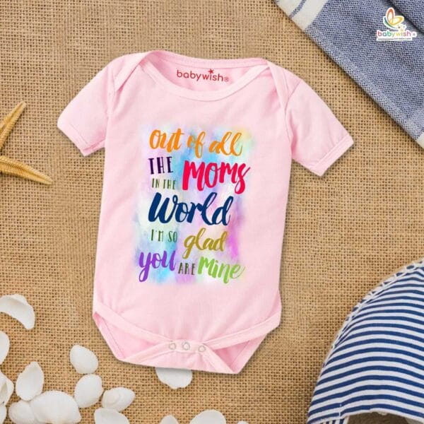 Mothers Day Special Baby Outfit Half Sleeve Unisex Romper Onesies for Newborn baby - Image 4