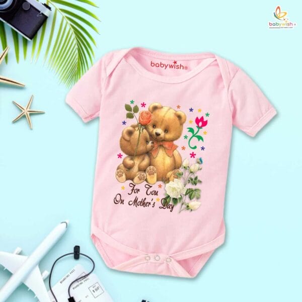 Mothers Day Special Baby Outfit Half Sleeve Unisex Romper Onesies for Newborn baby - Image 4