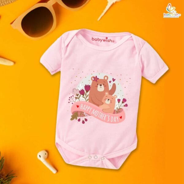 Mothers Day Special Baby Outfit Half Sleeve Unisex Romper Onesies for Newborn baby - Image 4