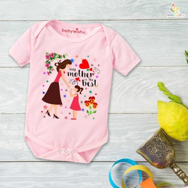 Mothers Day Special Baby Outfit Half Sleeve Unisex Romper Onesies for Newborn baby - Image 4