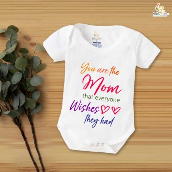 Mothers Day Special Baby Outfit Half Sleeve Unisex Romper Onesies for Newborn baby - Image 2