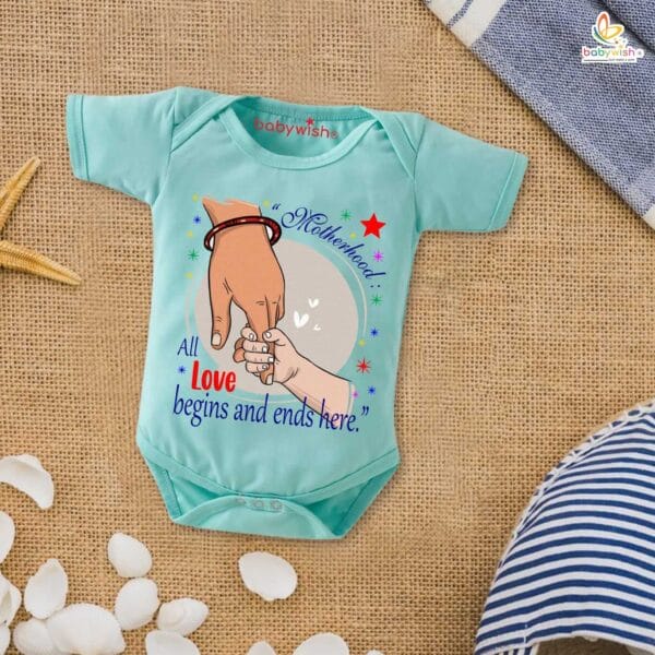 Mothers Day Special Baby Outfit Half Sleeve Unisex Romper Onesies for Newborn baby - Image 3