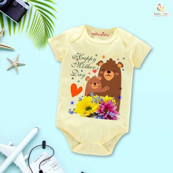Mothers Day Special Baby Outfit Half Sleeve Unisex Romper Onesies for Newborn baby - Image 4