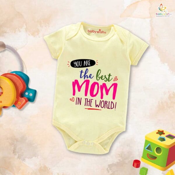 Mothers Day Special Baby Outfit Half Sleeve Unisex Romper Onesies for Newborn baby - Image 4