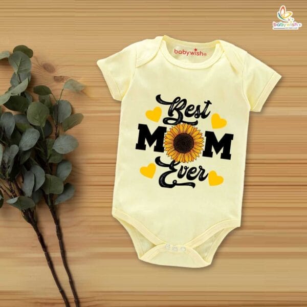 Mothers Day Special Baby Outfit Half Sleeve Unisex Romper Onesies for Newborn baby - Image 4