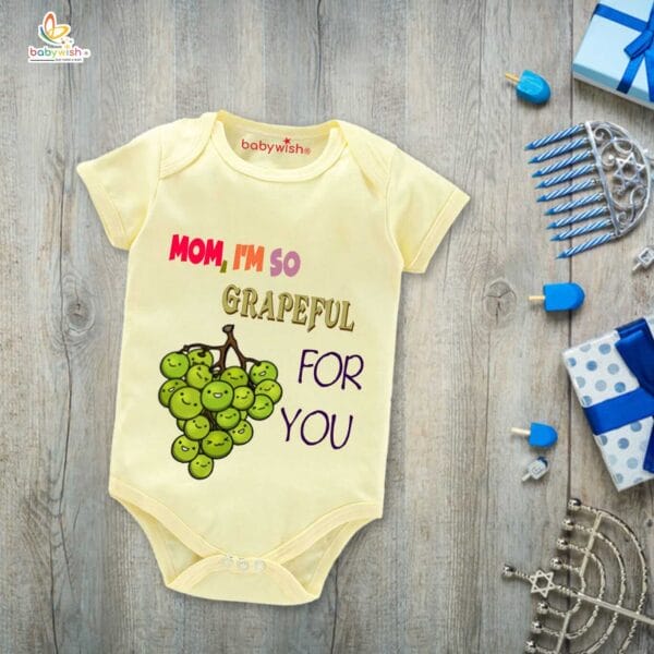 Mothers Day Special Baby Outfit Half Sleeve Unisex Romper Onesies for Newborn baby - Image 4