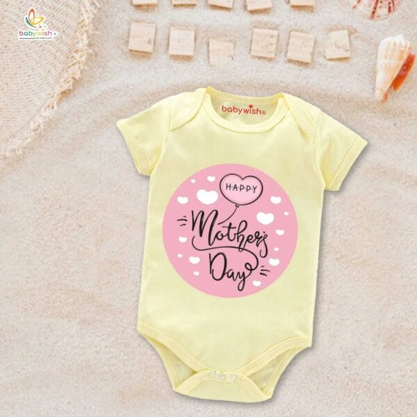 Mothers Day Special Baby Outfit Half Sleeve Unisex Romper Onesies for Newborn baby - Image 4