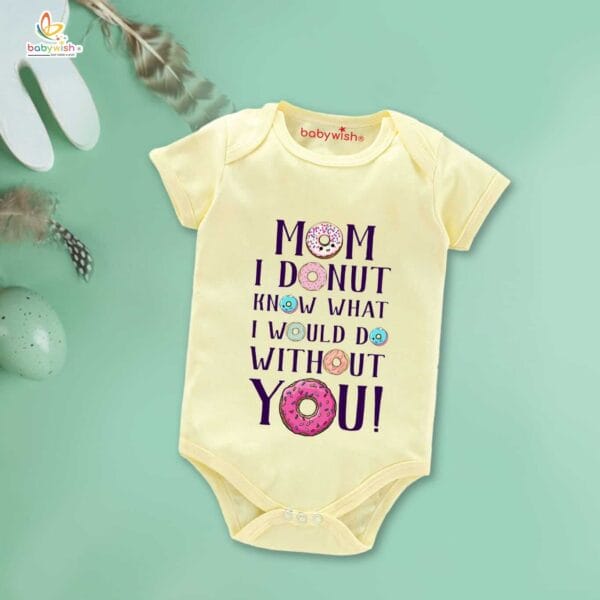 Mothers Day Special Baby Outfit Half Sleeve Unisex Romper Onesies for Newborn baby - Image 4