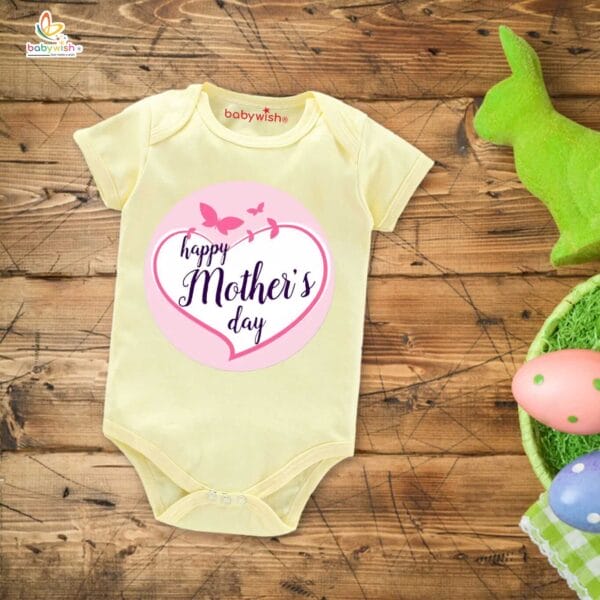Mothers Day Special Baby Outfit Half Sleeve Unisex Romper Onesies for Newborn baby - Image 4