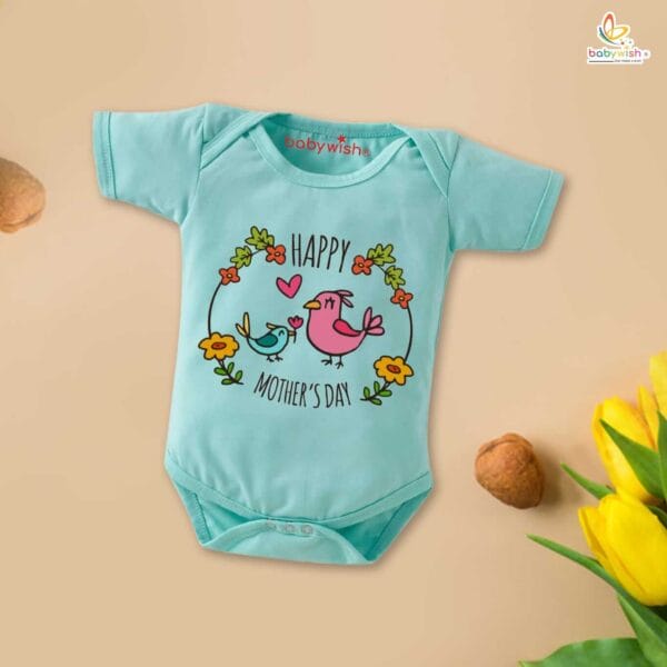 Mothers Day Special Baby Outfit Half Sleeve Unisex Romper Onesies for Newborn baby - Image 2