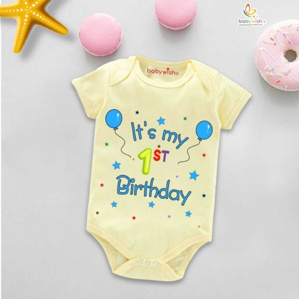 One month unisex baby romper half sleeve round neck onesie - Image 4
