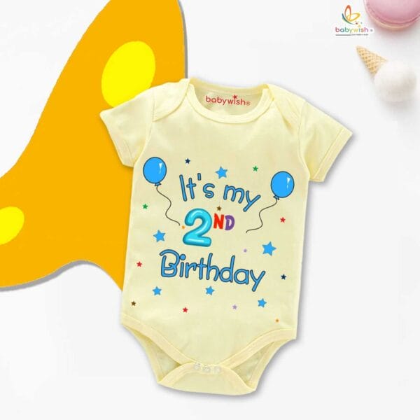 Two month unisex baby romper half sleeve round neck onesie - Image 4