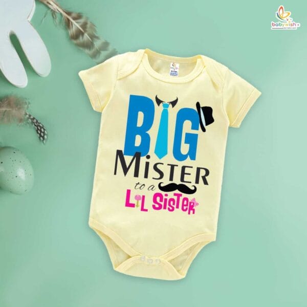 Babywish Rakshabandhan Romper Brother Sister Matching dress Rakshabandhan gift for Rakhi - Image 3