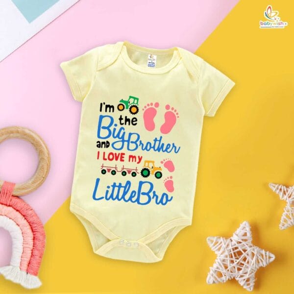 Babywish Rakshabandhan Romper Brother Sister Matching dress Rakshabandhan gift for Rakhi - Image 3