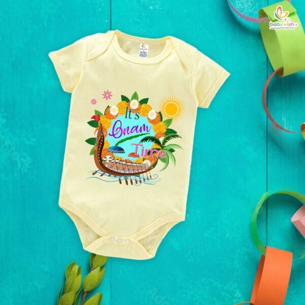 Babywish Onam Romper Brother Sister Matching dress for ONAM - Image 3