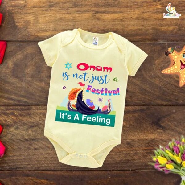 Babywish Onam Romper Brother Sister Matching dress for ONAM - Image 3